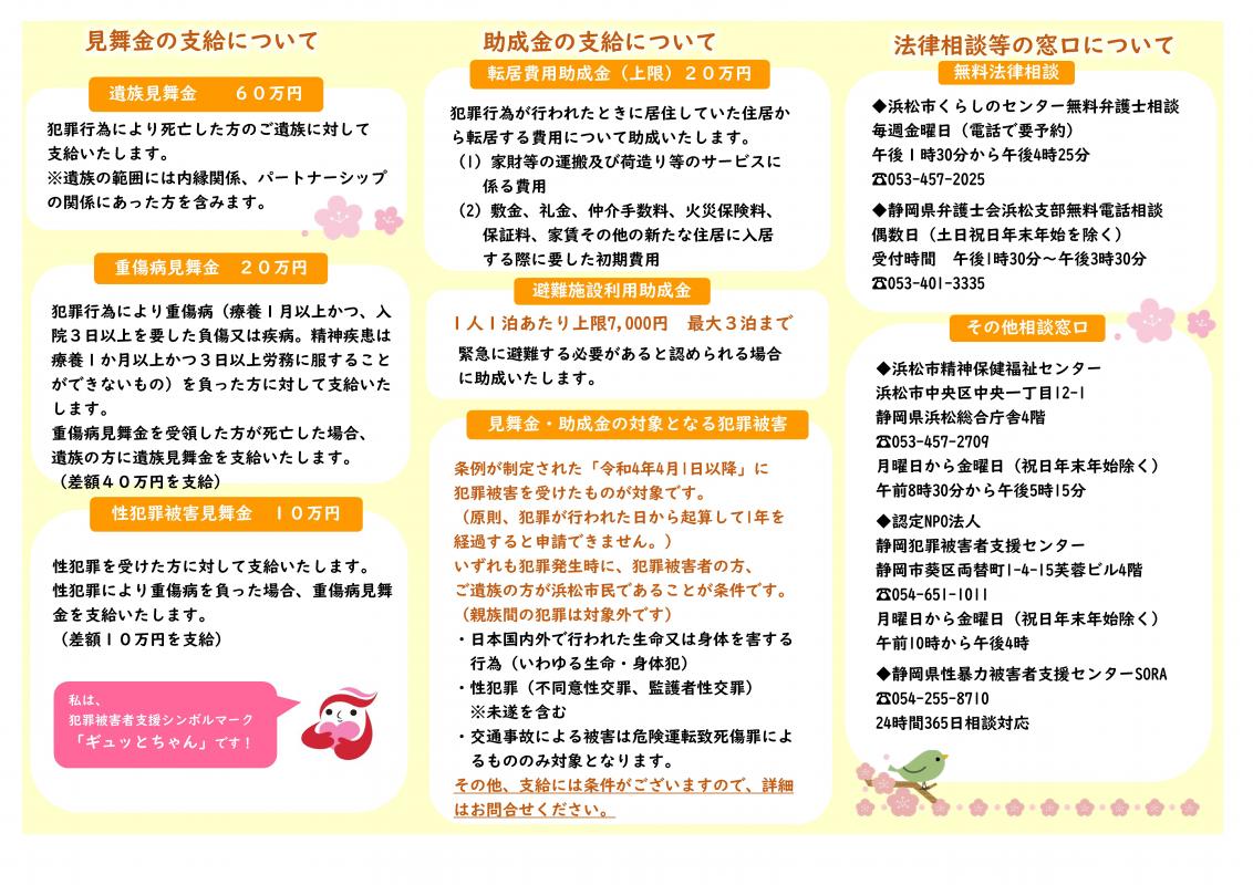 犯罪被害者支援リーフレット裏