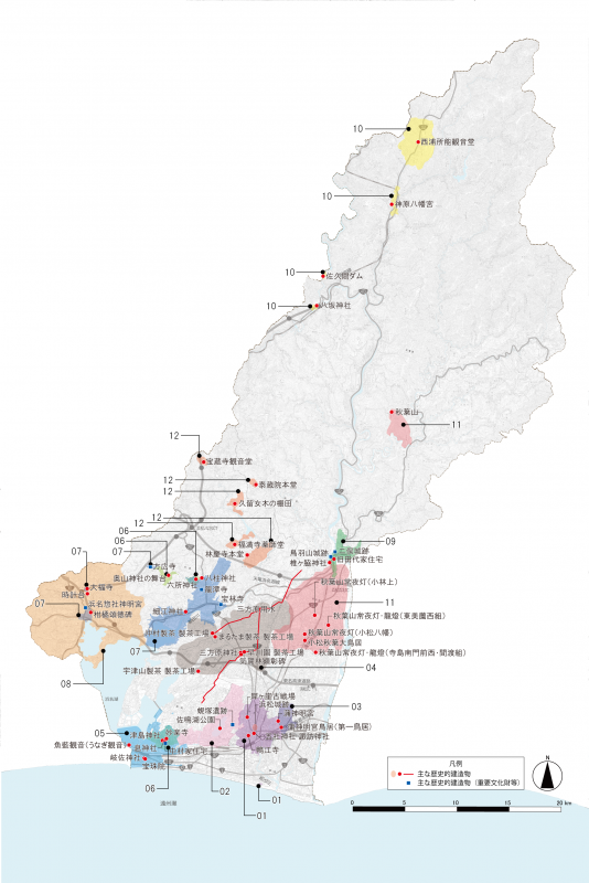 歴史的風致市内全域図