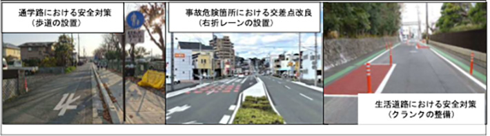 通学路における安全対策 事故危険箇所における交差点改良 生活道路における安全対策