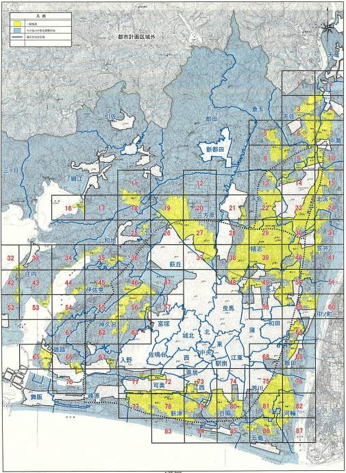 大規模既存集落(一般集落)全体図
