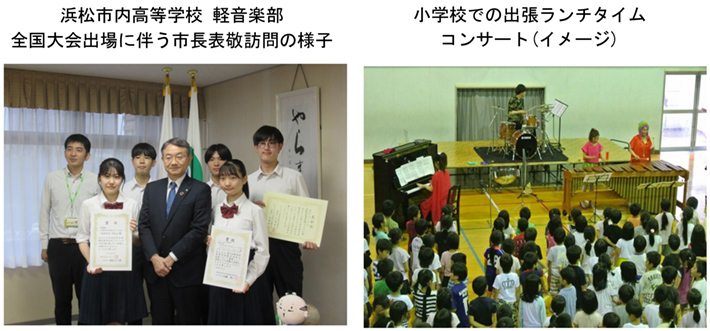 市長表敬訪問の様子 コンサート(イメージ)