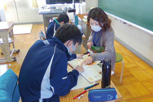 発達支援学級で学ぶ生徒