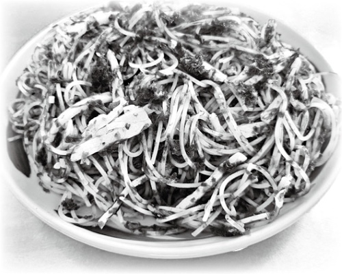 「浜名湖のり」のパスタ