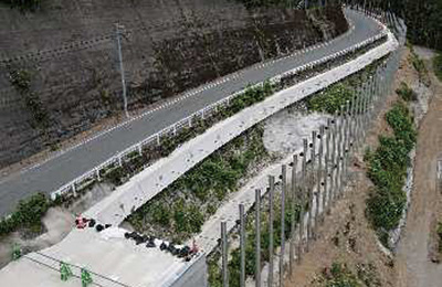 整備中の国道152号（池島・大原区間）第5工区