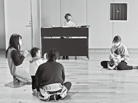 ピアノの音が聞こえてきた！