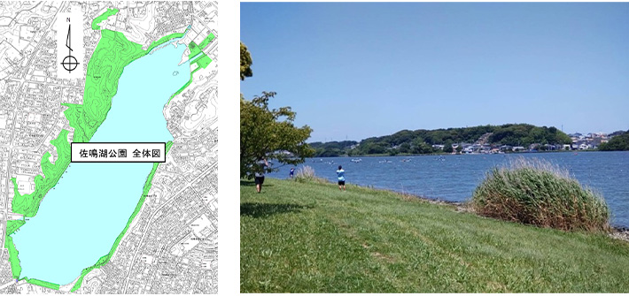 佐鳴湖公園 全体図・写真