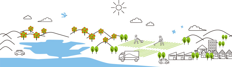 浜松の景色のイラスト