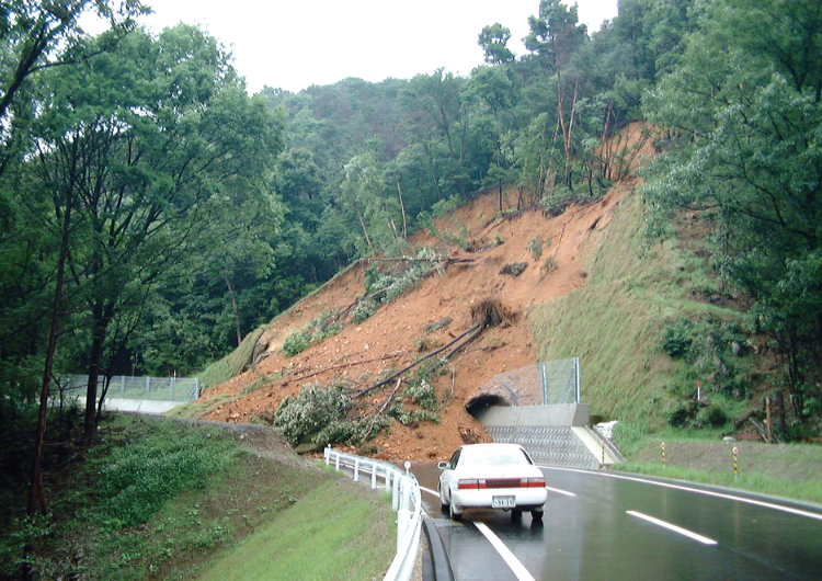 土砂災害による被害を示した写真2