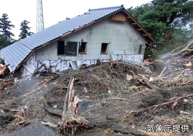 土砂災害による被害を示した写真3