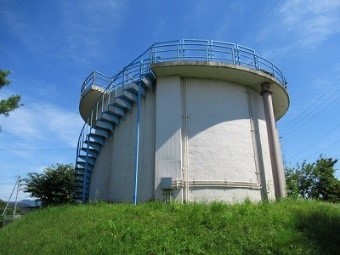 大原浄水場の供用開始当時から稼働している着水井