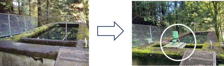 中山間地域の浄水場