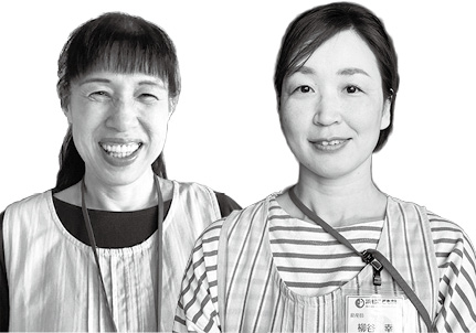 （助産師　山田美由貴さん（写真左）、柳谷幸さん）