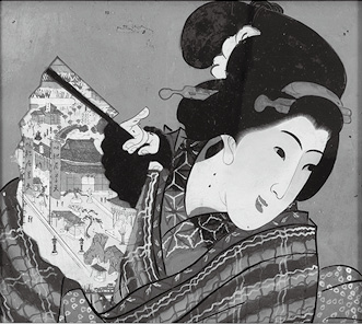 《扇を持つ女》