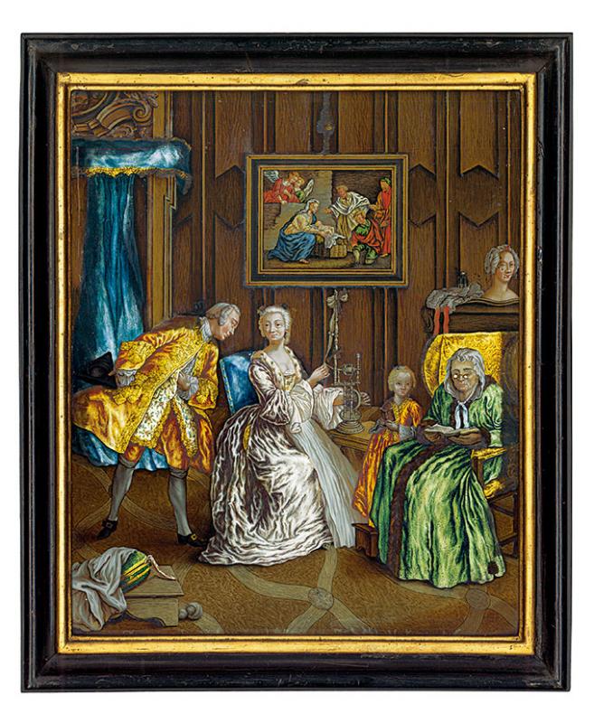 愛の告白　1758年　ニコラウス・ミヒャエル・シュペングラー　作　ドイツ・アウクスブルク市アートコレクション＆美術館・博物館所蔵