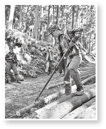 きこりと天竜美林を歩く