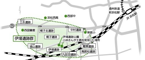 伊場遺跡周辺地図