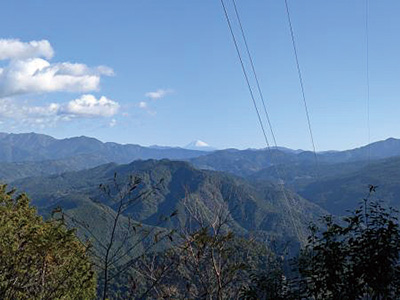 秋葉山（天竜区春野町）から富士山を望む