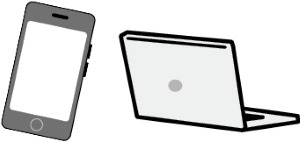 パソコン、スマホ