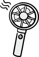 手持ち式扇風機