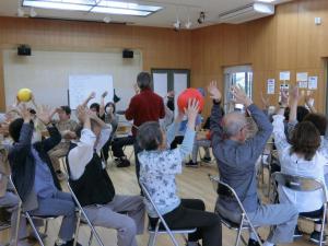 ボール送りゲーム