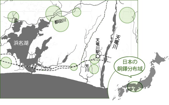 浜松周辺の銅鐸出土地