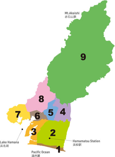 図：エリア分け