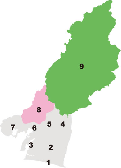 図：エリアマップ