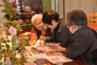 万葉椿まつり（絵手紙体験）