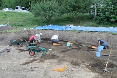 写真：船造遺跡調査の様子