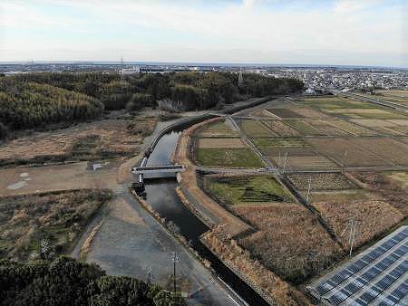 浸水対策のための河川工事